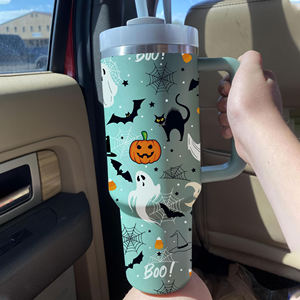 Pink 30oz 40 oz logam baja anti karat botol air tumbler dengan pegangan dan sedotan - Product Image 2