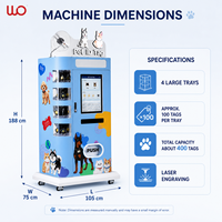 Machine de gravure laser entièrement automatique pour la création de médailles d'identification personnalisées pour animaux de compagnie (chien, chat) – Anti-perte