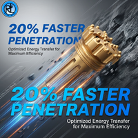 CIR90 110mm DTH Hammer Button Bit Concave Face Ballistic Inserts pour le forage de trous de dynamitage miniers et de puits d'eau
