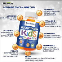 Vente en gros de multivitamines pour enfants en marque privée, multivitamines végétales, minéraux, complément essentiel pour adolescents, bébés, gommes multivitaminées pour enfants