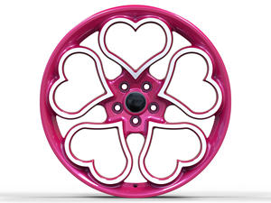 Cerchi in Lega Forgiati Rosa Sweet <span class=keywords><strong>Heart</strong></span> Vendita Diretta dalla Fabbrica 18-22 Pollici PCD 5x120 Nuovi con ET 30mm 35mm 40mm - Product Image 2