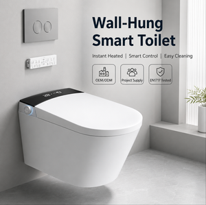 Inodoro Inteligente <span class=keywords><strong>de</strong></span> Lujo Suspendido en la Pared con <span class=keywords><strong>Cisterna</strong></span> <span class=keywords><strong>Oculta</strong></span>, Desodorización y Apertura Automática <span class=keywords><strong>de</strong></span> la <span class=keywords><strong>Tapa</strong></span> - Product Image 3