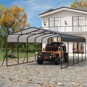 Abri <span class=keywords><strong>de</strong></span> voiture en métal sur mesure, abri <span class=keywords><strong>de</strong></span> garage robuste, abri <span class=keywords><strong>de</strong></span> voiture extérieur pour SUV, camion, bateaux - Product Image 1