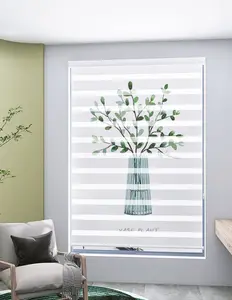 3D Digital Printed Zebra Roller Blinds Digital Printed Window Roller Blind Custom Pattern