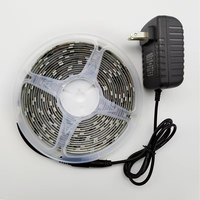 Bande lumineuse LED RGB 5050 DC12V étanche IP65, fonctionnement automatique sans contrôleur, 30 LED/m, Ra70, durée de vie de 30 000 heures