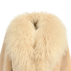 <span class=keywords><strong>Cappotto</strong></span> Lungo Invernale da Donna <span class=keywords><strong>con</strong></span> <span class=keywords><strong>Collo</strong></span> in Vera <span class=keywords><strong>Pelliccia</strong></span> di Agnello Mongolo, Parka in <span class=keywords><strong>Pelliccia</strong></span> di Pecora - Product Image 4