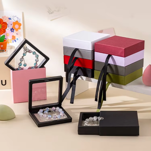 Eco friendly Luxury Drawer Paper <b>Box</b> PE Plastic Protective clear Film for Elegantly Protects Jewelry for Necklace Earring - Product Image 3