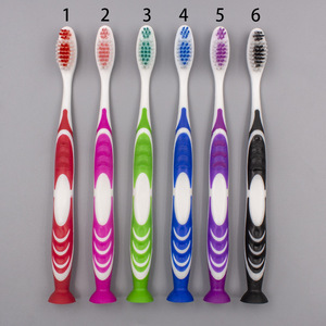Brosse à dents manuelle colorée JSM024 pour adulte, manche long, poils durs, fonction de nettoyage - Product Image 1