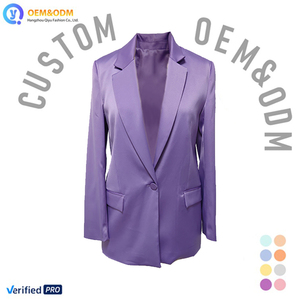 Blazer en soie sur mesure Q&D OEM 2026, vêtement d'extérieur de haute qualité, fourrure composite, doudoune d'hiver, jean en fourrure, veste en jean pour femmes - Product Image 1