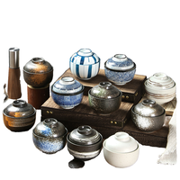 Bols en céramique et porcelaine de style japonais Japandi, sous glaçure, pour hôtels, restaurants, maisons et fêtes