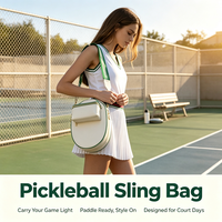 Personnalisé Entraînement Sports Badminton Tennis Raquette Pagaie Sac De Transport Bandoulière Sling Sac À Dos