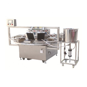 4pcs/plate Automatic <b>Waffle</b> Cookie Making <b>Machine</b> Adjustable Size Customize Pattern <b>Waffle</b> Cookie Making <b>Machine</b> - Product Image 1
