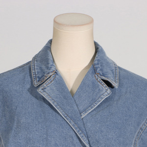 Date printemps automne hiver Unique décontracté Streetwear moto ceinture croisée évider Denim Jeans femmes culture manteaux - Product Image 4
