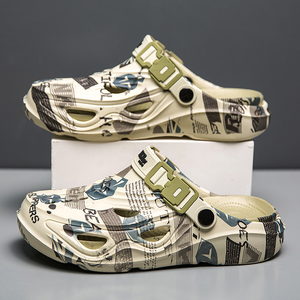 Fashion Men's Summer Outdoor Beach Sandals Dual-Purpose Soft Sole Closed Toe <strong>Slippers</strong> Non-Slip Wear-Resistant Breathable <strong>Clogs</strong> - Product Image 3