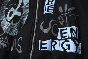 Tùy chỉnh mỹ thời trang thương hiệu Travis Scott dây kéo Cardigan hoodie cho nam giới và các cặp vợ chồng Ins mùa thu mùa đông lông cừu trùm đầu Áo khoác - Product Image 3