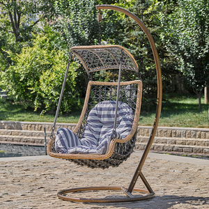 Hanging Garden Chairs Outdoor Indoor Swing Chair <strong>With</strong> Stand <strong>Base</strong> Bedroom Double Egg Leg Rest Contemporary Furniture <strong>Hammock</strong> - Product Image 1