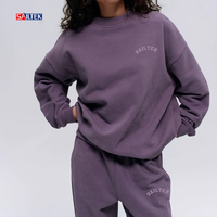 Ensembles de mode décontractés et élégants pour femmes Ensemble de sweat-shirt et pantalon de survêtement surdimensionné avec logo personnalisé pour femmes Vêtements en tricot pour femmes