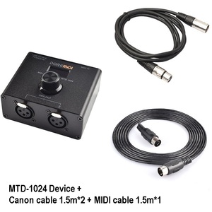Convertidor <span class=keywords><strong>MIDI</strong></span> a DMX512*2 DORE-<span class=keywords><strong>MiDi</strong></span>, Control de Teclado <span class=keywords><strong>MIDI</strong></span> con Cable Cannon, Controlador de Luces MTD-1024, Convertidor de Iluminación para Escenarios - Product Image 4