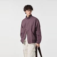 Blouson Bomber Coupe Ample pour Hommes Forts et Corpulents, Coupe-Vent Léger en Coton, Col Montant, Fermeture Éclair, Tailles 7XL 8XL 9XL 10XL