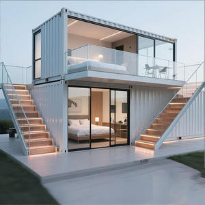 Недорогой роскошный двухэтажный современный модульный сборный дом, вилла с 3 спальнями, строительство из SIP-панелей, быстровозводимые мини-дома - Product Image 3