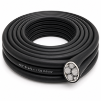 Câble en aluminium basse tension WDZ-YJLV, câble isolé XLPE avec gaine en PVC pour ligne d'alimentation principale de centre commercial