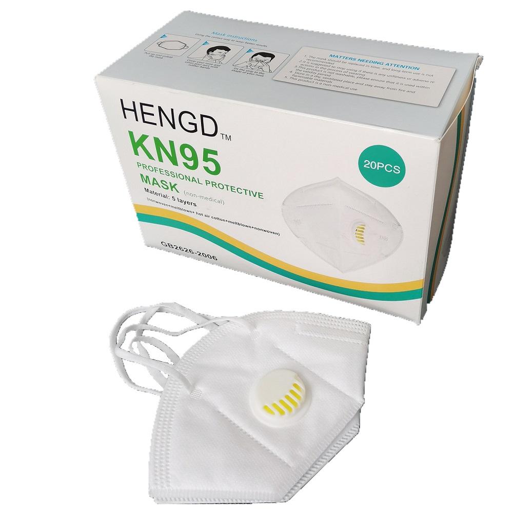 Hot Sell In Europe And America Good Quality 5 Layers Earloop White KN95 Face Mask