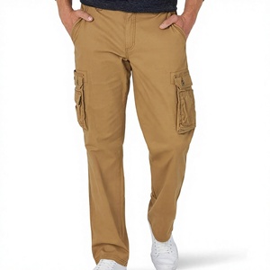 Men Cotton Cargo Joggers Elastic Waist Utility Pants Fashion Casual Cargo Trousers for Running Workout Outdoor Activities - Product Image 1