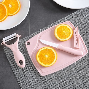 Tablero <span class=keywords><strong>de</strong></span> utensilios para niños, juego <span class=keywords><strong>de</strong></span> tres piezas <span class=keywords><strong>de</strong></span> alta calidad, decoración <span class=keywords><strong>de</strong></span> fruta afilada, cocina, cuchillo <span class=keywords><strong>rosa</strong></span> - Product Image 2