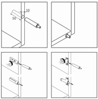 Système de porte à ouverture par pression NISKO, amortisseur de porte de cuisine à fermeture douce, dispositif de rebond discret pour armoire