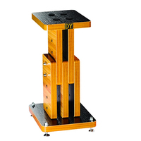 Supports d'enceintes réglables en MDF, socle d'enceintes à isolation antichoc, double finition pour enceintes HiFi et enceintes de monitoring