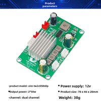 Carte d'amplificateur audio numérique double canal 2*50W TPA3116D2 - Module d'amplificateur de puissance stéréo Hi-Fi, entrée CC 12-15V