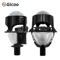 GICOO Lentilles de projecteur Bi-LED 2,5 pouces 6000K 20000lm 12V H7 LED H4 9005 9006 Diode pour phares de voiture et accessoires