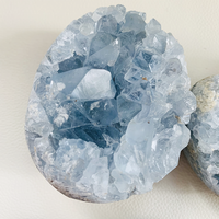 Grappe de cristal de kyanite bleu naturel, géode en célestite brute sculptée, vente en gros,