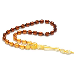 High Quality New Design 8x13mm 33 Beads Colorful Women Crystal Necklace Prayer Beads Islamic