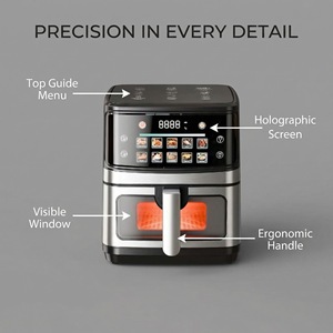 Freidora de Aire de Acero Inoxidable de 12L con Control Táctil, Horno Multifuncional para Uso Doméstico - Product Image 4