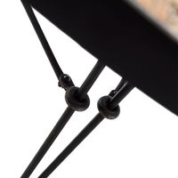Table à manger ronde en bois massif de style vintage de luxe français AY-715, éco-responsable et durable, avec pieds en métal