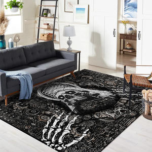 Tapis rectangulaire Wan Xinlong, motif abstrait, résistant aux taches, style bohème, pour salon, design en velours cristal - Product Image 4