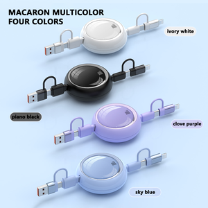 Cadeau promotionnel Logo 100W 5A Multi-fonctionnel <span class=keywords><strong>4</strong></span>-en-1 Charge rapide Chargeur USB rétractable Imprimante Scanner de codes à barres Ordinateur - Product Image 6