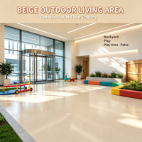Résine époxy beige DIY pour sols, écologique, séchage rapide, imperméable, antidérapante, en spray pour sols en béton intérieurs et extérieurs