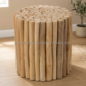 New Look Antique Wooden <b>Stool</b> <b>for</b> Home & <b>Living</b> <b>Room</b>-Chaman India - Product Image 2