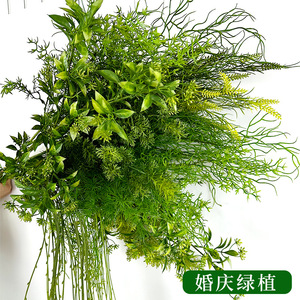 ใบไม้ประดิษฐ์สำหรับงานแต่งงาน คุณภาพสูง เหมาะสำหรับตกแต่งงานแต่งงานทั้งในร่มและกลางแจ้ง สไตล์ป่าไม้ วัสดุตกแต่งดอกไม้ - Product Image 1