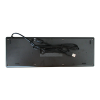 Clavier d'ordinateur industriel robuste en silicone et plastique avec trackball et pavé tactile, clavier de kiosque pour distributeur automatique