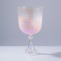 Bol chantant en cristal de quartz pour la thérapie sonore, instrument de bain sonore avec sac de transport pour la méditation et l'équilibre corporel