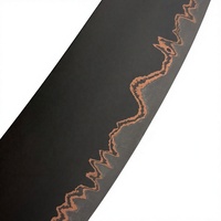 Couteau en acier damas lame vierge bricolage lames de couteau cuivre moderne japonais Kiritsuke couteau de cuisine utilitaire