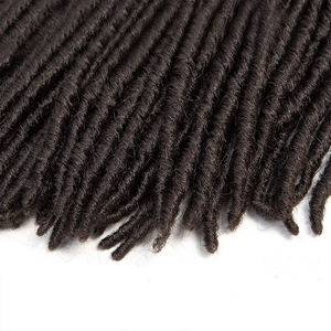 Meilleur Prix – Extensions de Cheveux Synthétiques Noirs Lisses Fausses Locs au Crochet, Dreadlocks, <span class=keywords><strong>Tresses</strong></span> Africaines Pré-bouclées pour Femmes - Product Image 2