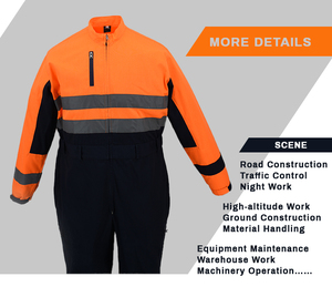 Ropa de Trabajo Personalizada OEM ODM para Hombre, Ropa de Seguridad para la Construcción con Tela Reflectante - Product Image 5