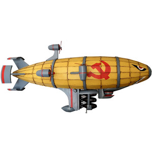 Décoration suspendue au plafond en forme de grande maquette d'airship <span class=keywords><strong>Kirov</strong></span> en fer vintage pour bar, restaurant, style industriel, décoration intérieure artistique - Product Image 3