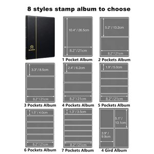 Biểu Tượng Tùy Chỉnh Thiết Kế Miễn Phí Hai Mặt Chống Bụi Bìa 10 Tờ 7 Hàng Túi Cuốn Sách Tem Thu Album Cho Người Thu Thập - Product Image 6