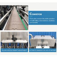 Ligne de production Guanyu entièrement automatique à 8 buses pour remplissage, pressage, bouchage et étiquetage, machine de remplissage haute précision avec servomoteur