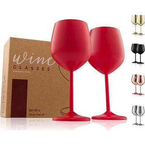 18oz 500ml Factory 304 Stainless Steel Wine <b>Cup</b> for Wedding Party Custom - Product Image 5